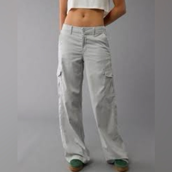 American Eagle Outfitters Pants - American Eagle Outfitters Gray Wide Leg Pants classic boot cut size 14